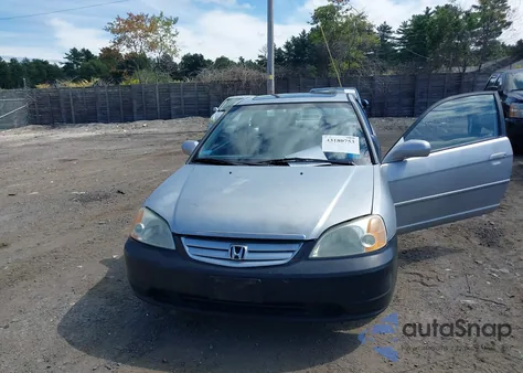 2001 Honda Civic Ex from USA, damaged, VIN 1HGEM21991L108167